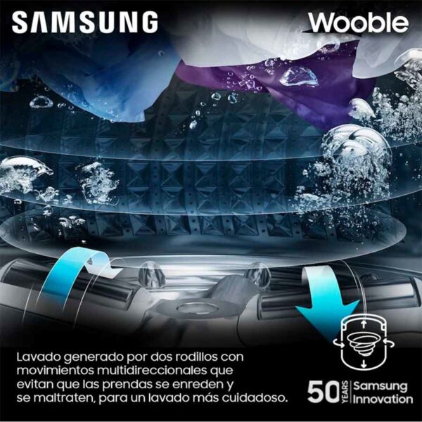 Lavadora SAMSUNG Carga Superior 9 Kilogramos WA90H4400SS Gris - Imagen 10
