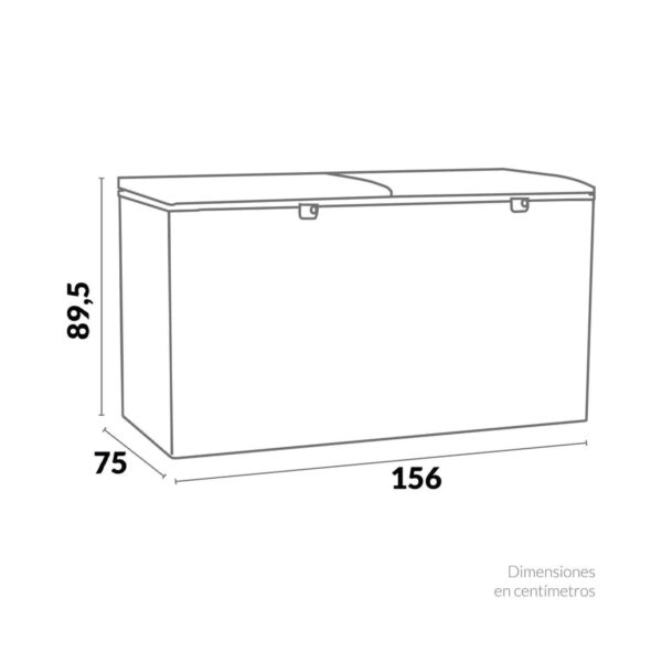 Congelador Doble Puerta Horizontal 535 Litros Brutos - CH 396 / 535 L - Imagen 2