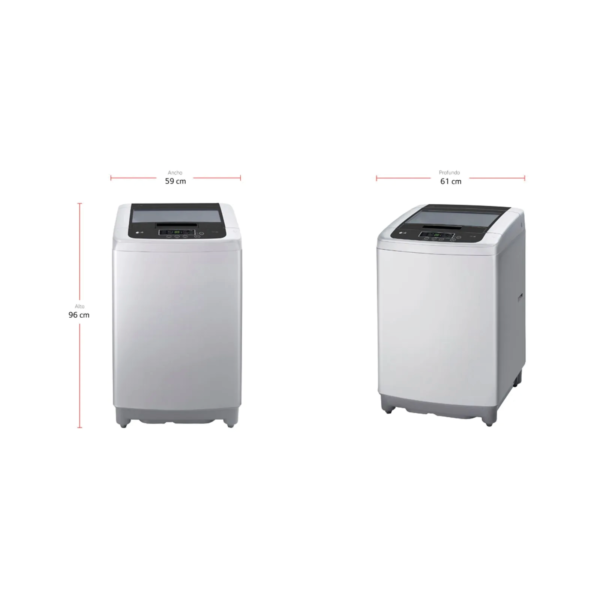 Lavadora LG Carga Superior 13kg/29lb WT13DPBK Silver - Imagen 6