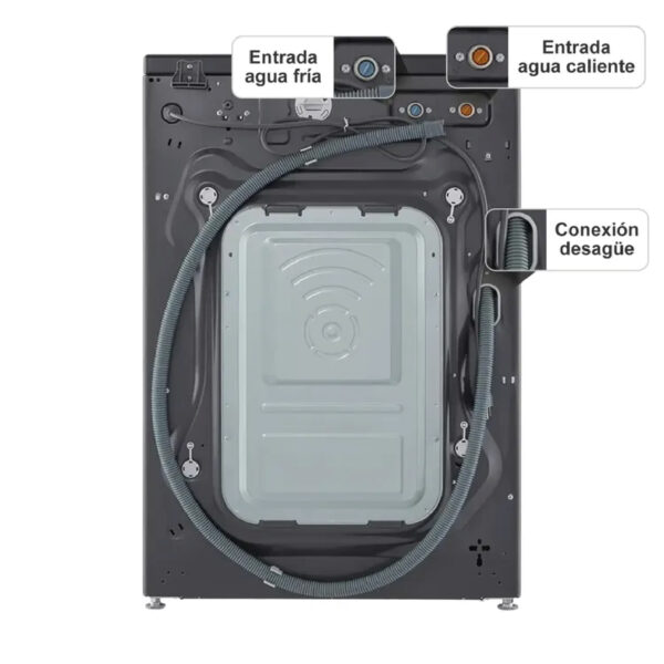 Lavadora LG Carga Frontal 16 Kilos  Negro - Imagen 6