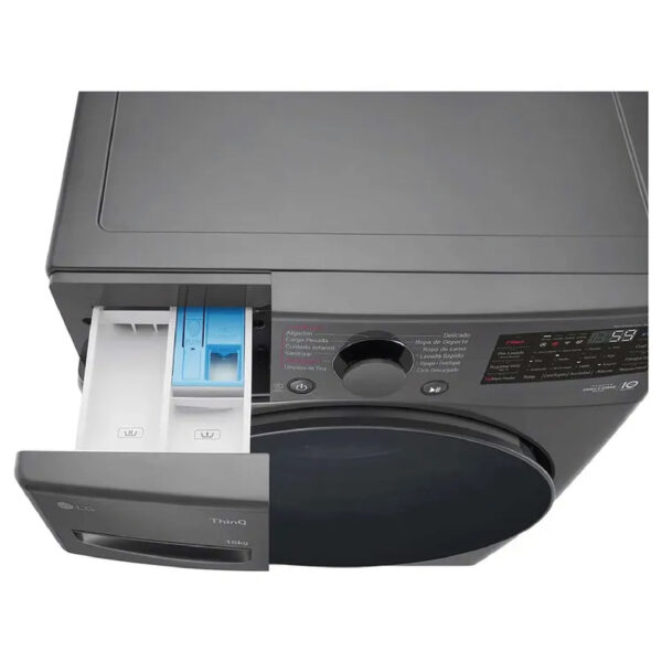 Lavadora LG Carga Frontal 16 Kilos  Negro - Imagen 9