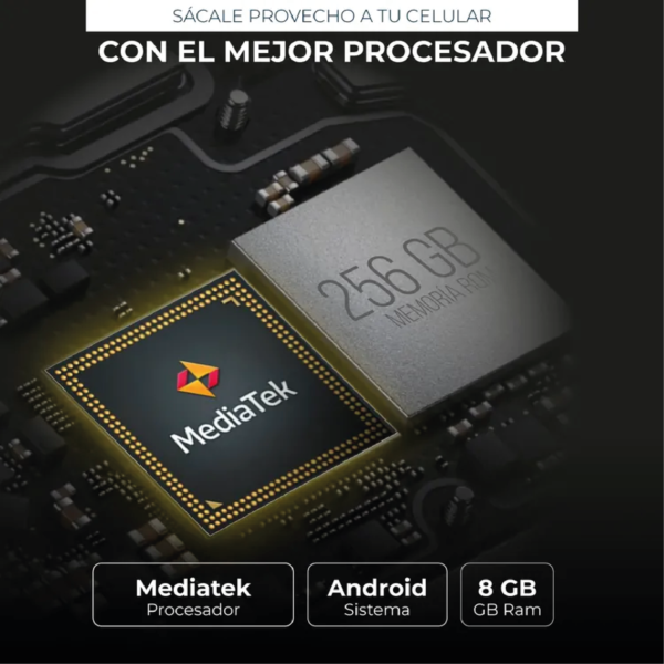 Celular MOTOROLA G55 256GB Negro - Imagen 7