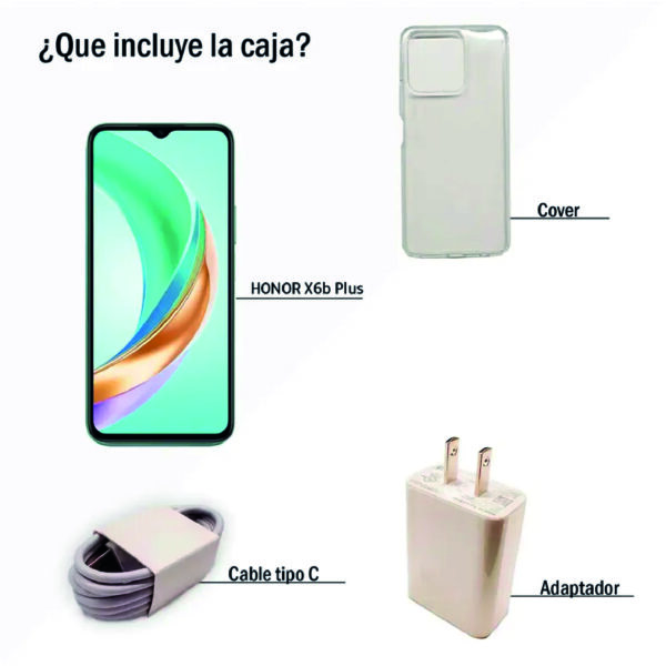 Celular HONOR X6b Plus 256GB Verde - Imagen 2