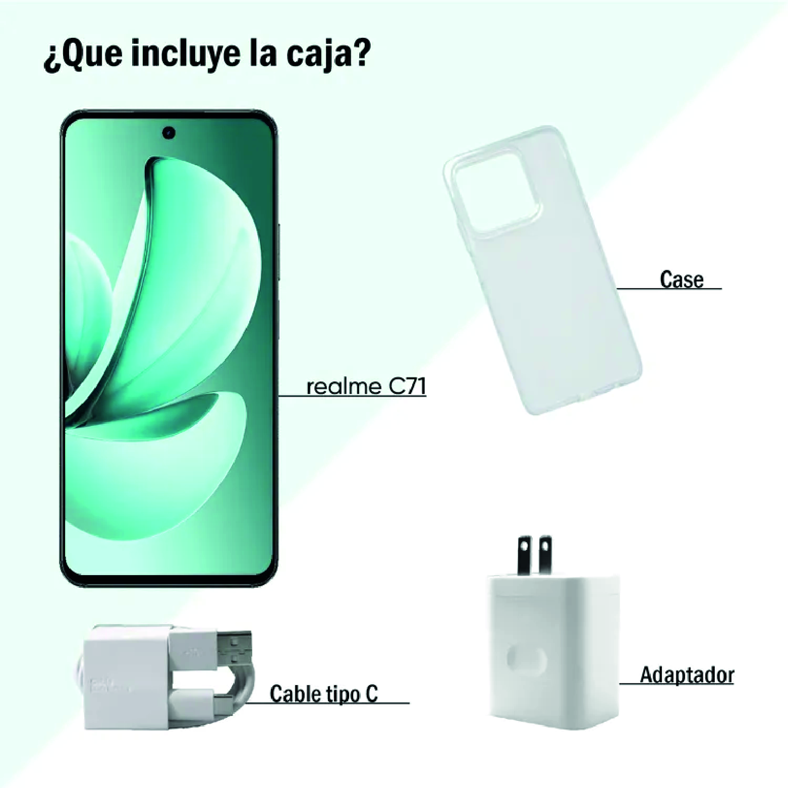 Celular REALME C71 4G 256GB Verde - Imagen 3