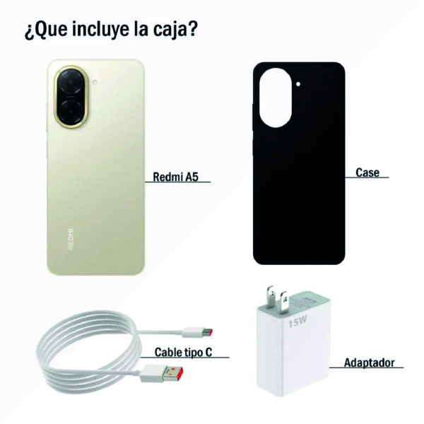 Celular REDMI A5 128GB Dorado - Imagen 2