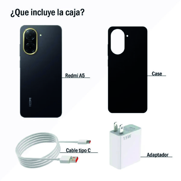 Celular REDMI A5 128GB Negro - Imagen 2