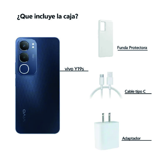 Celular VIVO Y19S 256GB Negro - Imagen 2