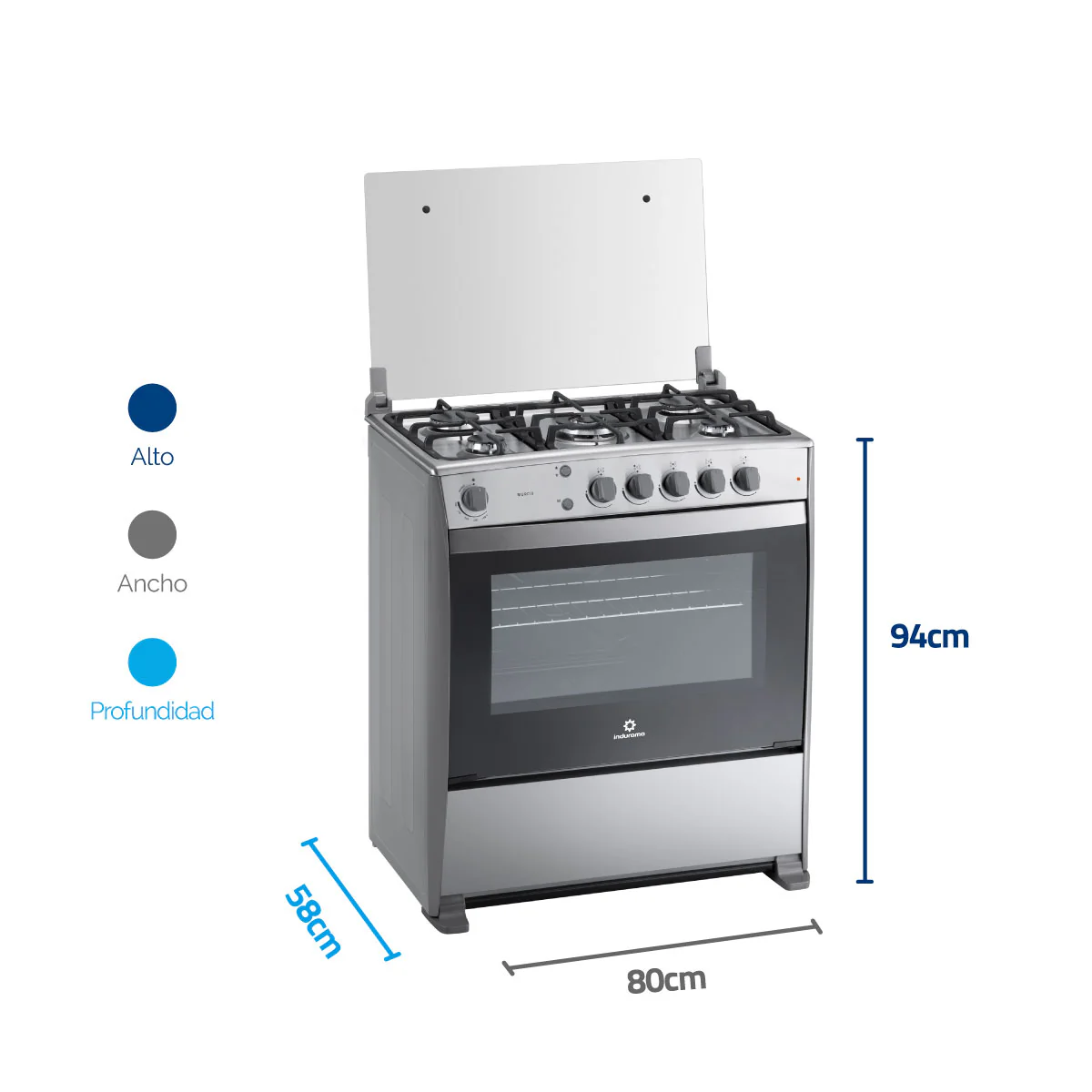 Estufa indurama murcia quarzo 30001118 gas natural. - Imagen 3