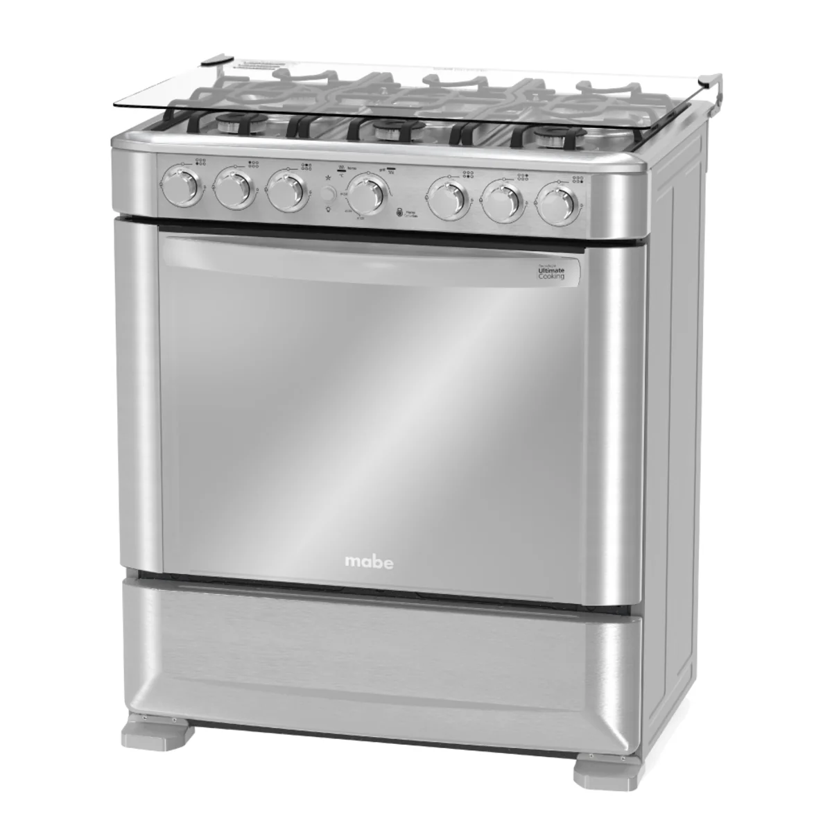 Estufa de Piso a Gas 76 cm Inox Mabe - EMC7630NFX0 - Imagen 3