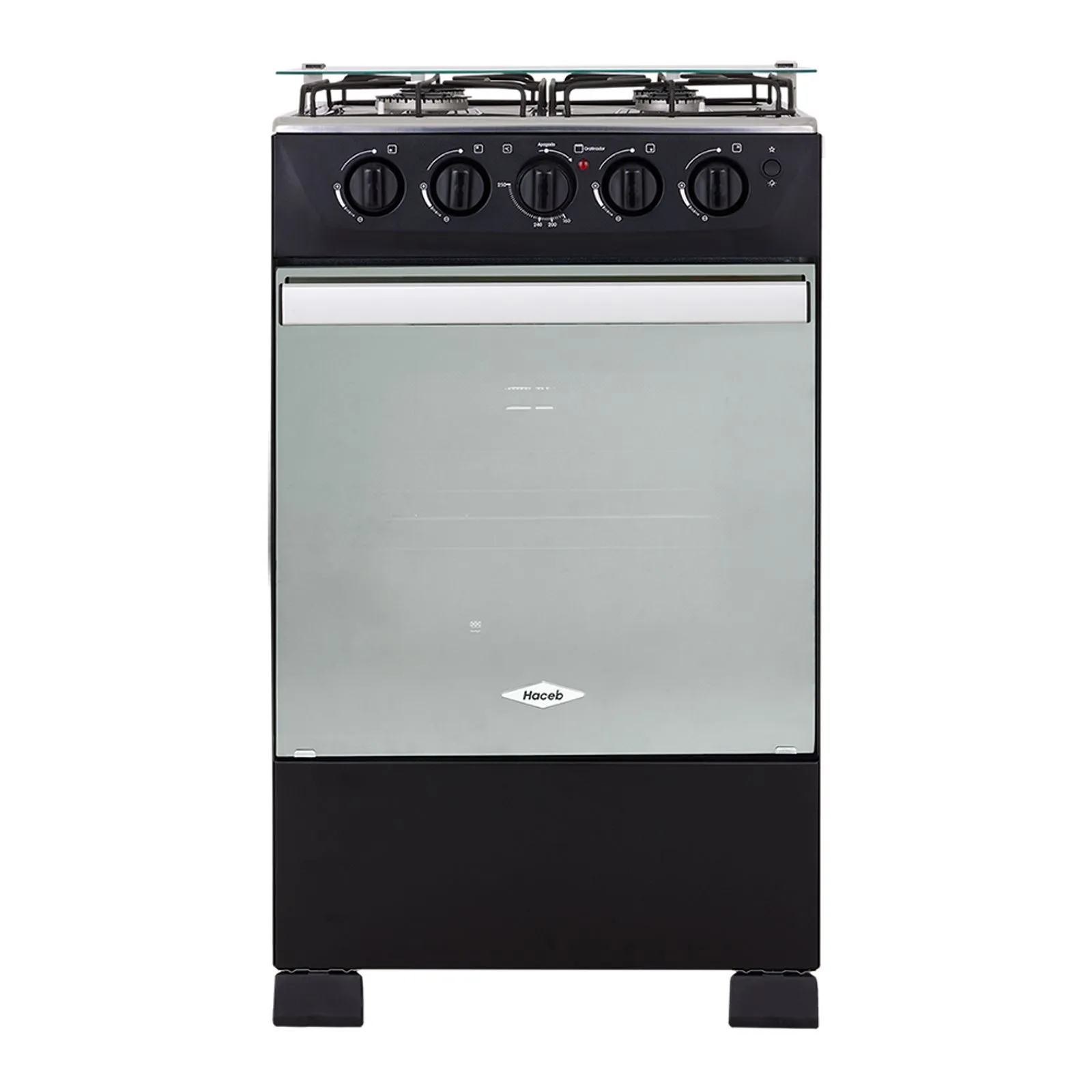 Estufa Romero Réflex de 4 puestos 50 cm a Gas Natural Negro - ESTRO50VI-NE