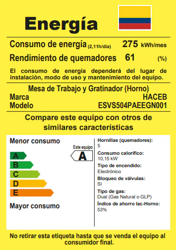 Estufa Romero Réflex de 4 puestos 50 cm a Gas Natural Negro - ESTRO50VI-NE - Imagen 7