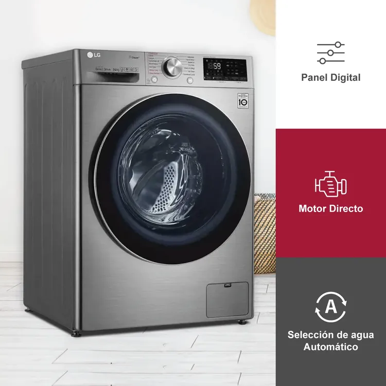 Lavadora Secadora LG 14KG-30LBS Silver WD14VVC4S6 - Imagen 4