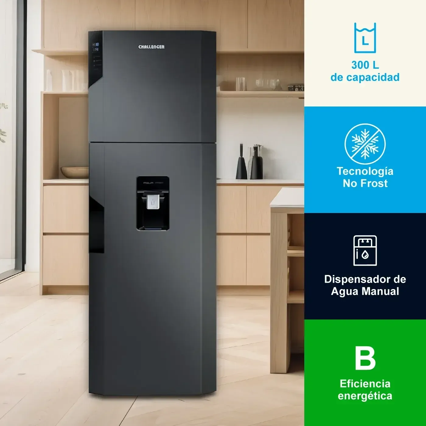 Nevera Challenger Titanium CR317 - 300 Lts - Imagen 3