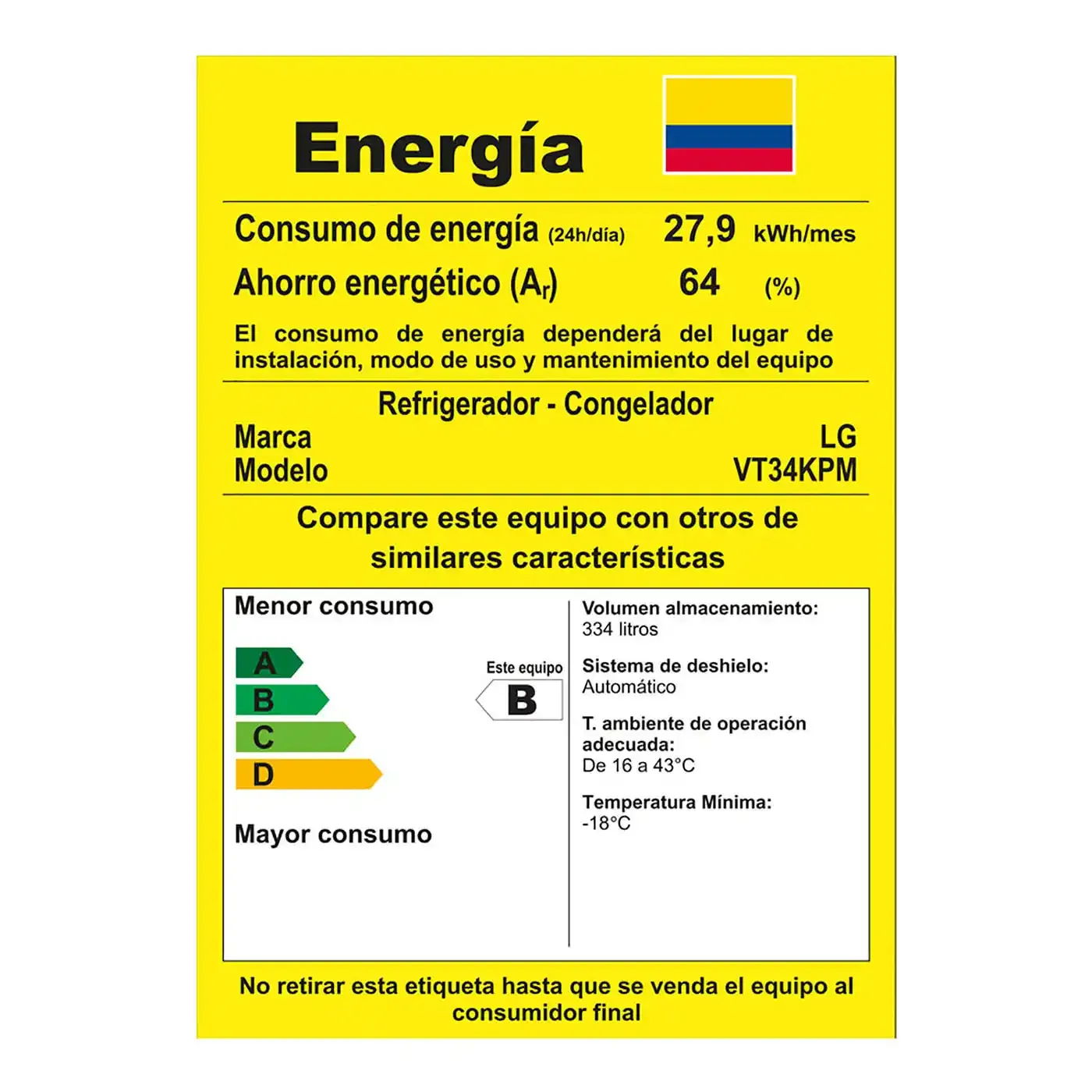 Nevera LG Door Cooling VT34KPM - 334 LTS - Imagen 10