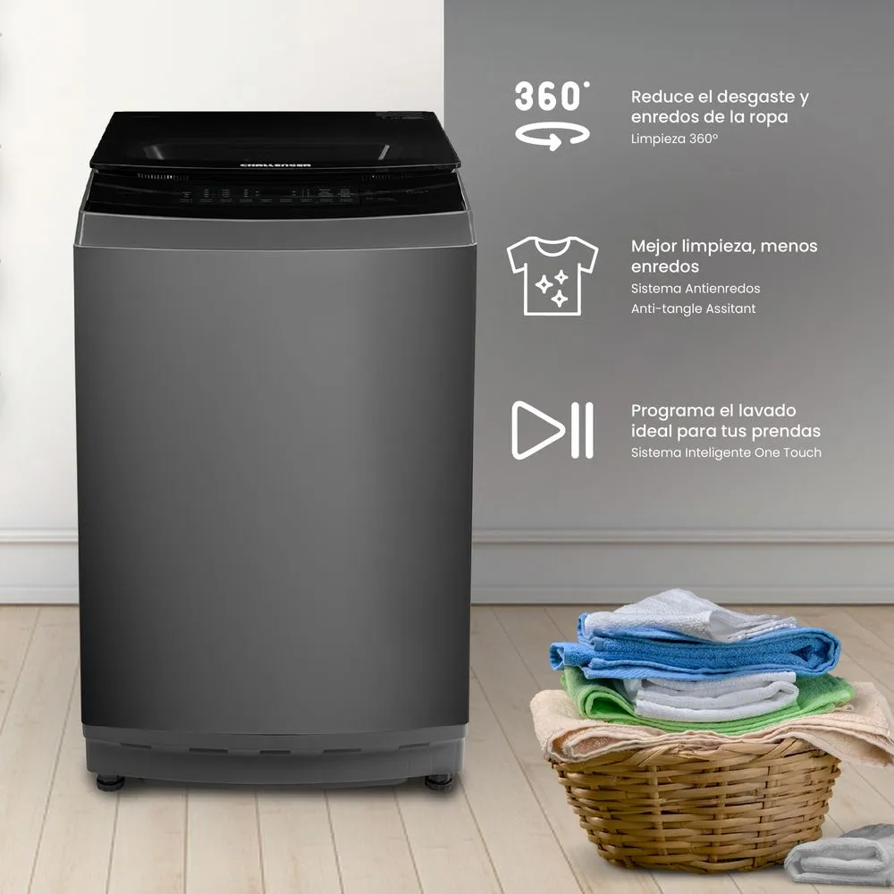 Lavadora Automática Challenger 18 Kg Dark Grey - Imagen 7
