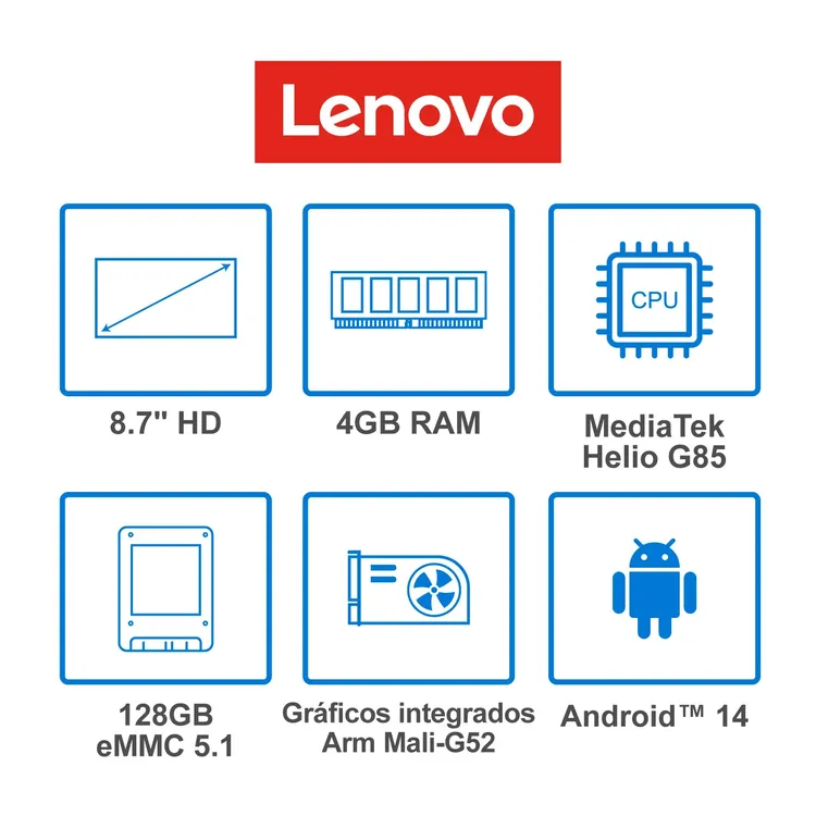 Tablet LENOVO 8.7" Pulgadas Tab One - 4GB - 128GB - WIFI- Verde - Imagen 9