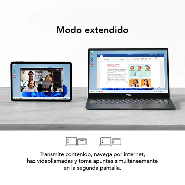 Tablet TCL 11" Pulgadas TAB11 FE 128GB WiFi Gris - Imagen 6