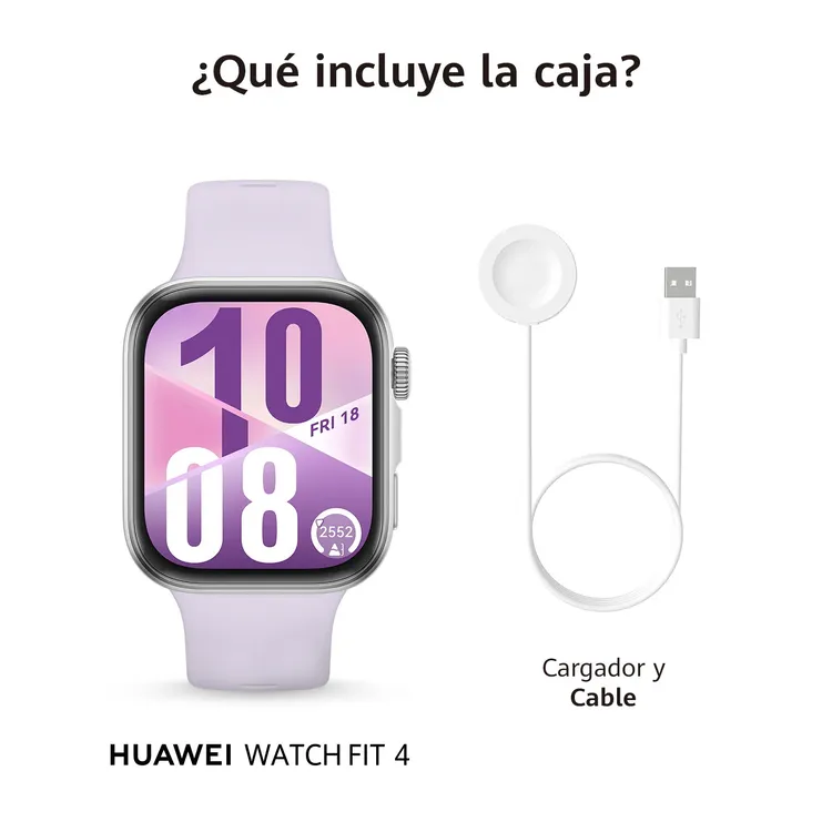 Reloj HUAWEI Watch Fit 4 46 mm Lila - Imagen 7