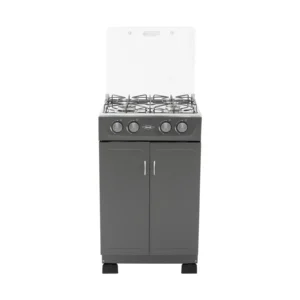 Estufa Romero de gabinete Haceb de 4 puestos a Gas Natural Plata - EST ROMERO GAB V GN PL