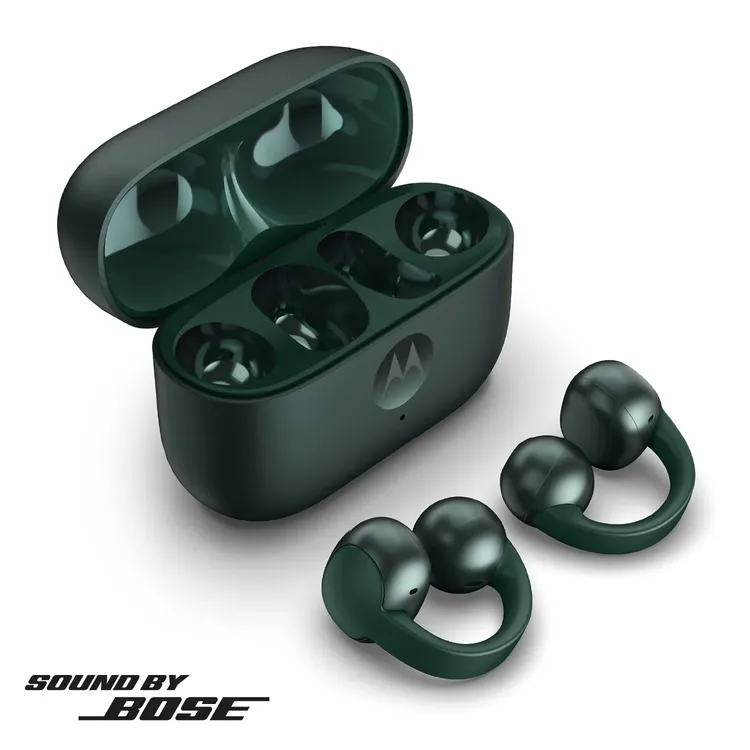 Audifonos MOTOROLA Inalámbricos Bluetooth Open Ear Buds Loop Verde - Imagen 7