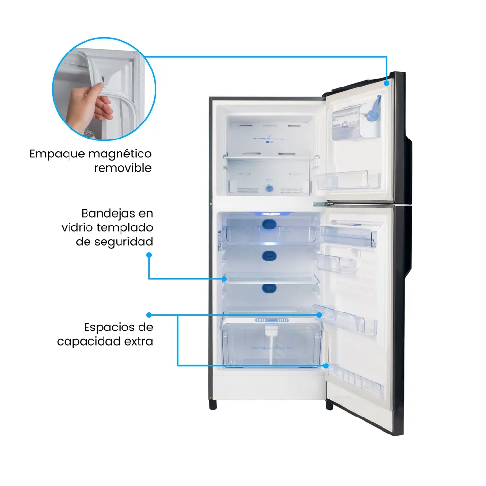 Nevera No Frost Challenger 249 Litros Brutos Lúmina - CR 249 - Imagen 5