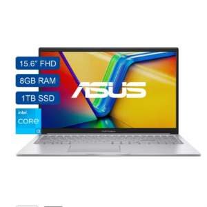 Computador Portátil ASUS Vivobook 15.6" Pulgadas X1504VA - Intel Core i3 - RAM 8GB - Disco SSD 1TB - Plateado